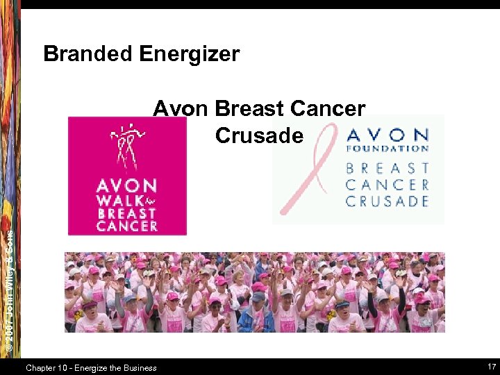 Branded Energizer © 2007 John Wiley & Sons Avon Breast Cancer Crusade Chapter 10