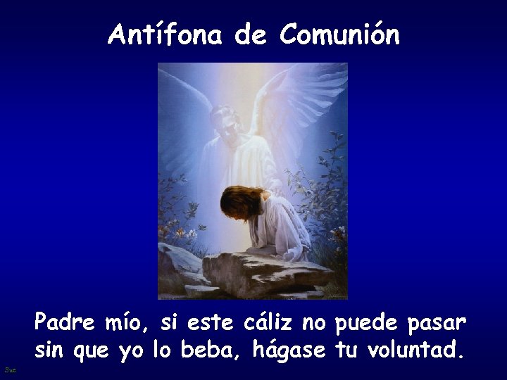 Antífona de Comunión Padre mío, si este cáliz no puede pasar sin que yo