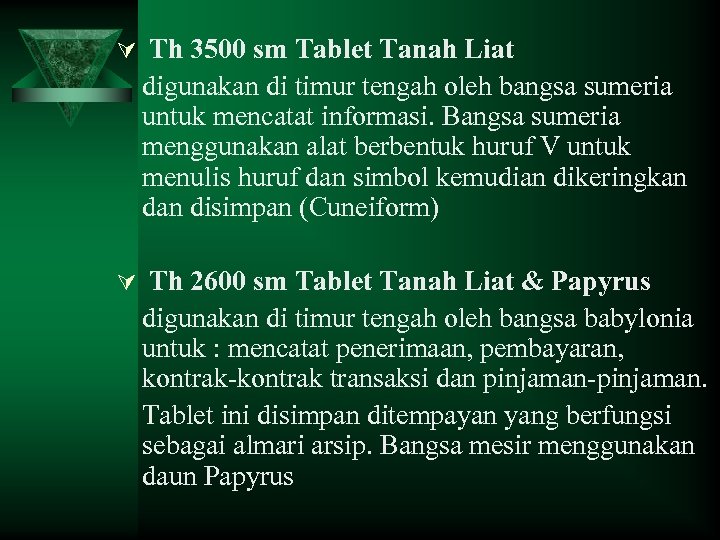 Ú Th 3500 sm Tablet Tanah Liat digunakan di timur tengah oleh bangsa sumeria