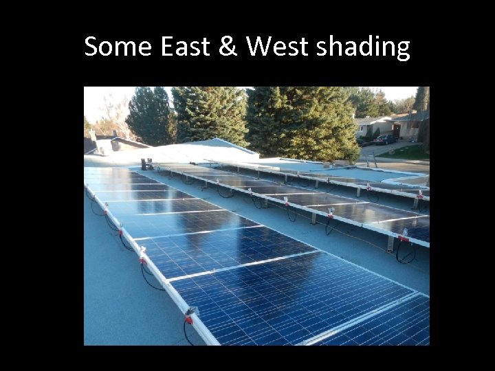 Some East & West shading 