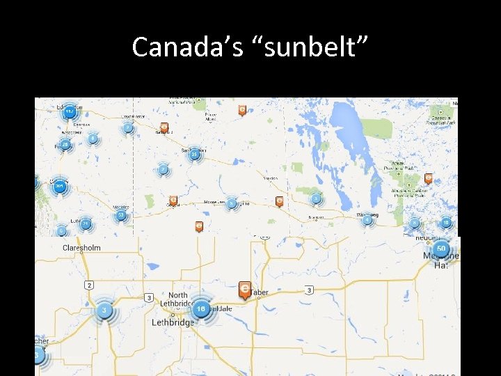 Canada’s “sunbelt” 