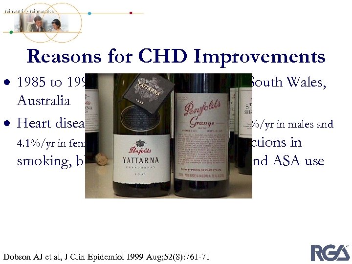 Reasons for CHD Improvements · 1985 to 1993, Hunter Region of New South Wales,