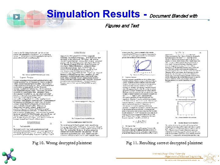 Simulation Results - Document Blended with Figures and Text Fig 10. Wrong decrypted plaintext