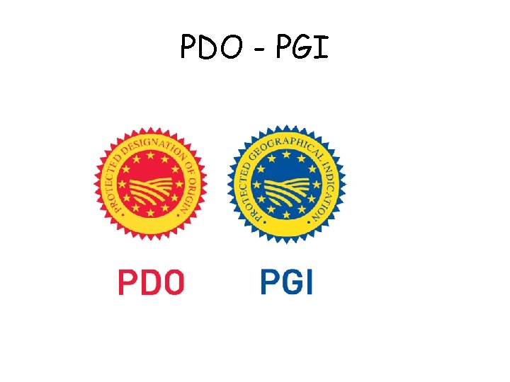 PDO - PGI 