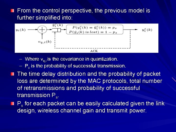 From the control perspective, the previous model is further simplified into: – Where vq,