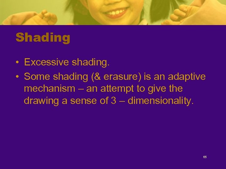 Shading • Excessive shading. • Some shading (& erasure) is an adaptive mechanism –