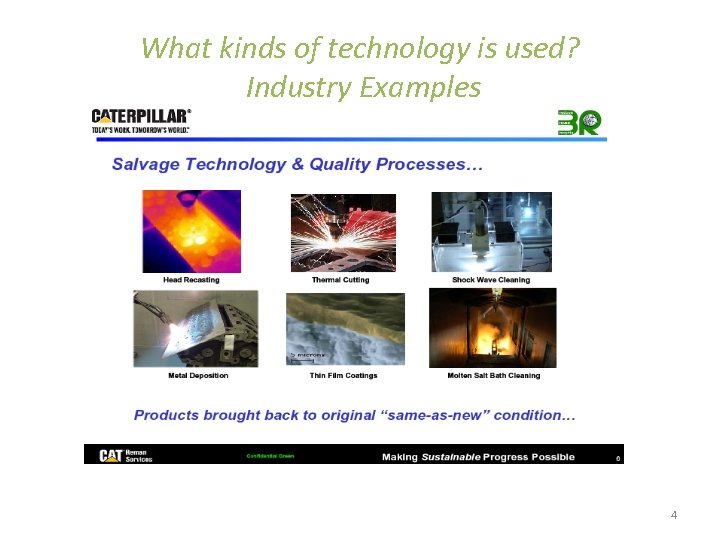 What kinds of technology is used? Industry Examples 4 