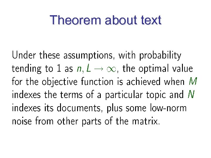 Theorem about text 