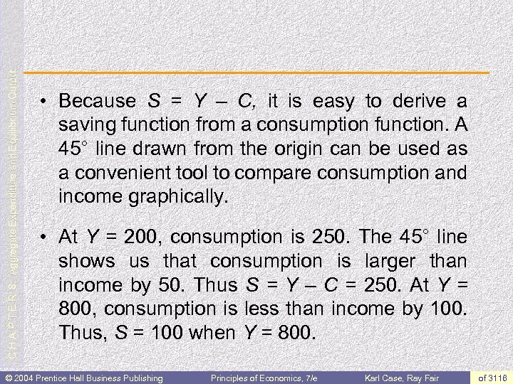 C H A P T E R 8: Aggregate Expenditure and Equilibrium Output •