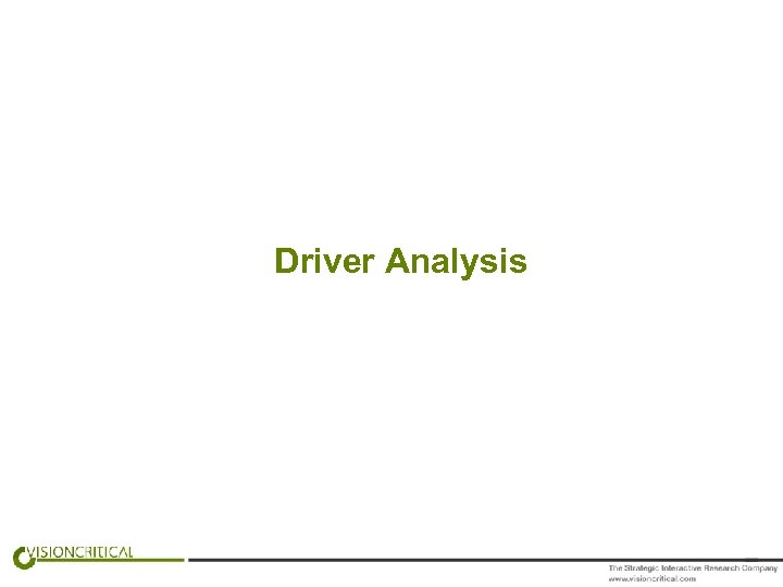 Driver Analysis 