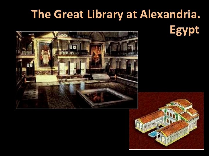 The Great Library at Alexandria. Egypt 