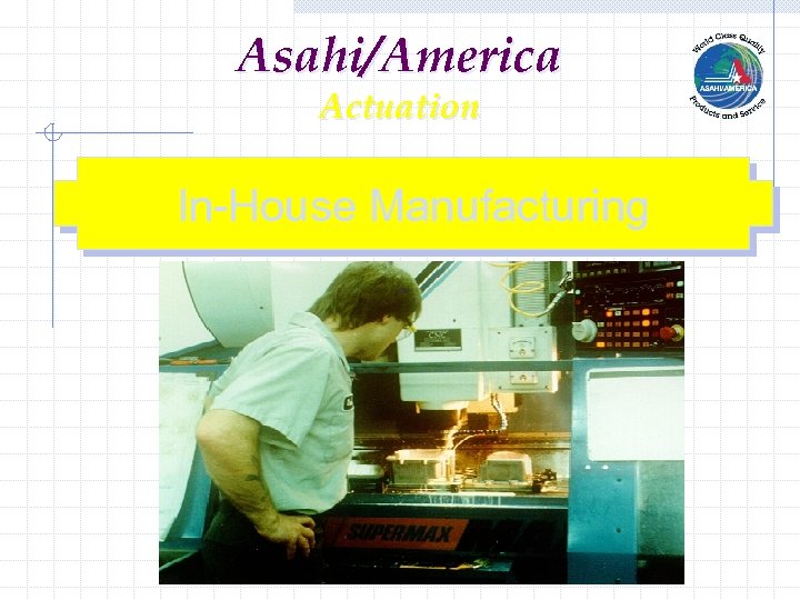 Asahi/America Actuation In-House Manufacturing 