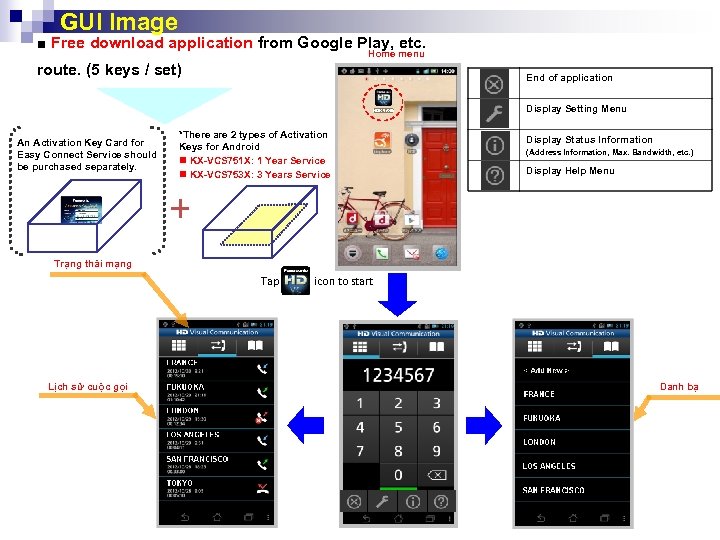 GUI Image ■ Free download application from Google Play, etc. Home menu route. (5
