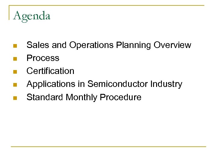 Sales And Operations Planning Business Forecasting Taruna Nagpal