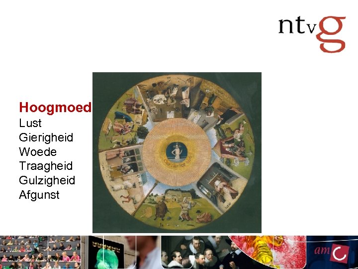 Hoogmoed Lust Gierigheid Woede Traagheid Gulzigheid Afgunst 