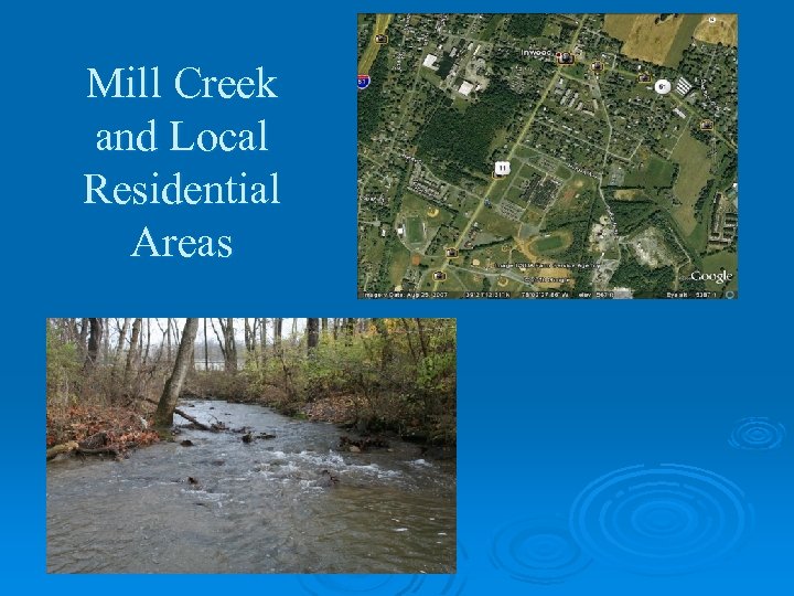 Mill Creek and Local Residential Areas 