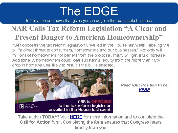 The EDGE Information and news that gives you an edge in the real estate