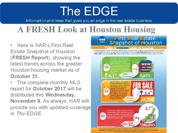 The EDGE Information and news that gives you an edge in the real estate