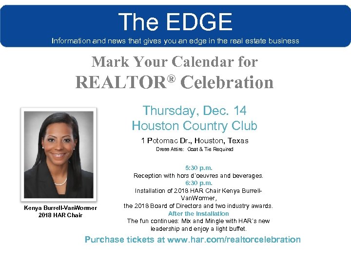 The EDGE Information and news that gives you an edge in the real estate