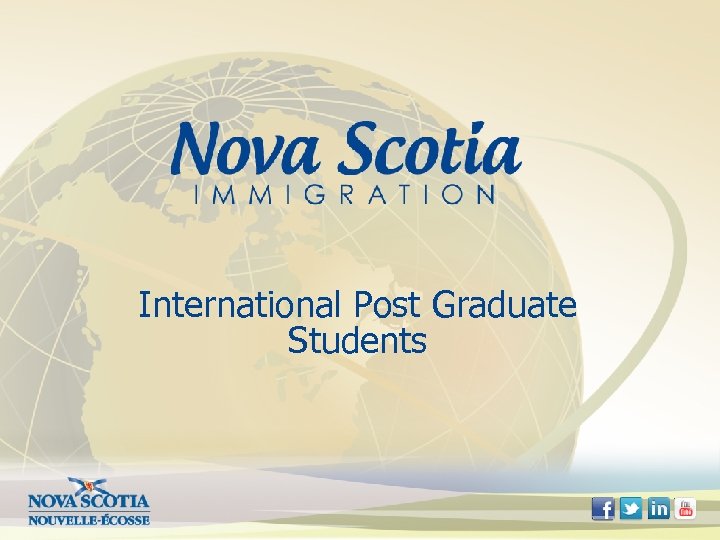 International Post Graduate Students 