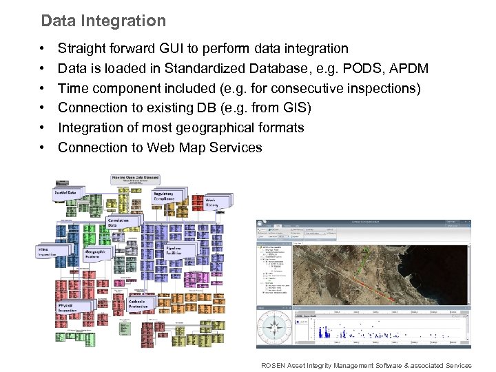 Data Integration • • • Straight forward GUI to perform data integration Data is