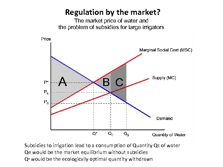  Regulation by the market? The market price of water and the problem of