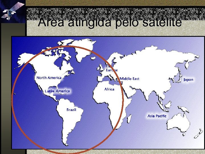 Área atingida pelo satélite 