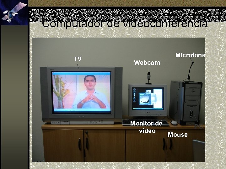 Computador de videoconferência TV Microfone Webcam Monitor de vídeo PC Mouse 