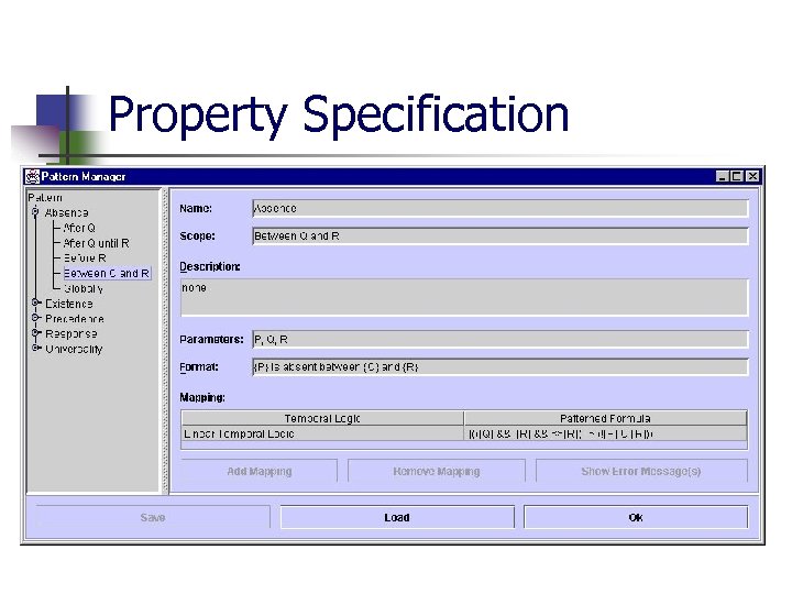 Property Specification 