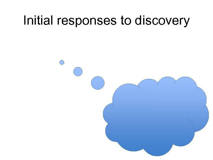 Initial responses to discovery 