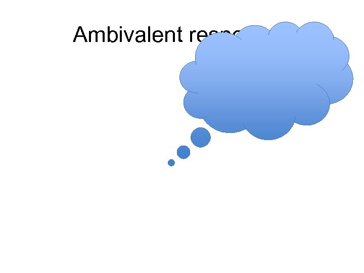 Ambivalent responses 