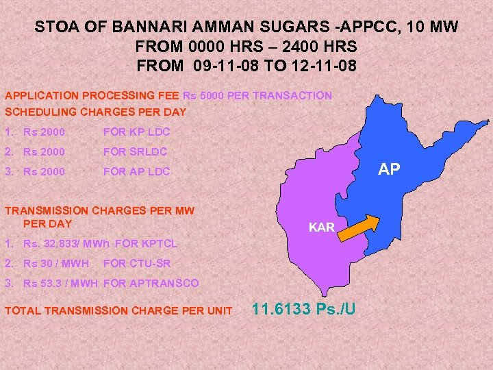 STOA OF BANNARI AMMAN SUGARS -APPCC, 10 MW FROM 0000 HRS – 2400 HRS