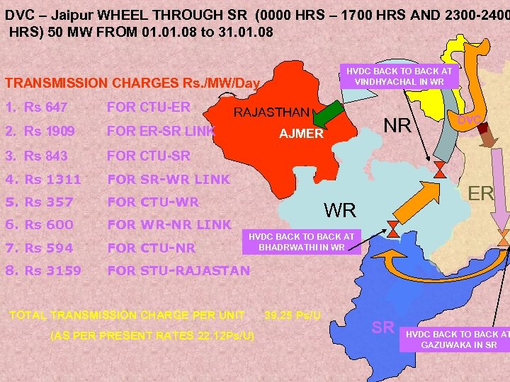 DVC – Jaipur WHEEL THROUGH SR (0000 HRS – 1700 HRS AND 2300 -2400