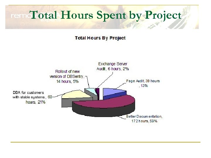 Total Hours Spent by Project 