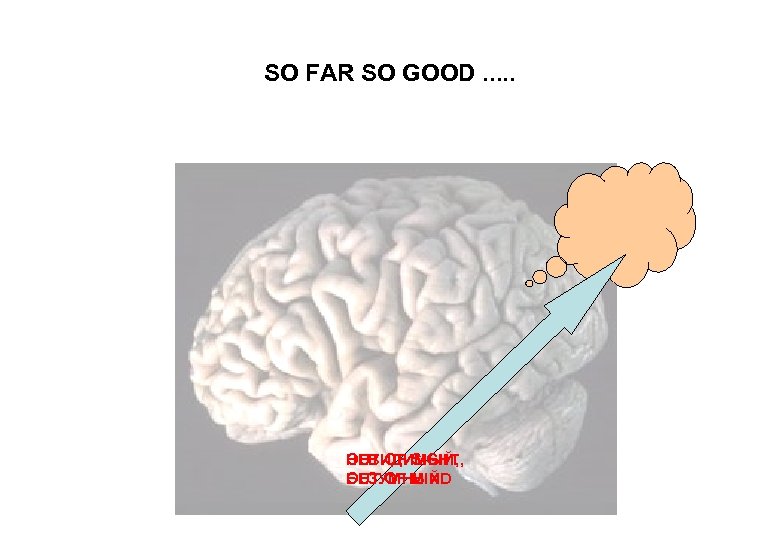 SO FAR SO GOOD. . . НЕВИДИМЫЙ, OUT OF SIGHT, БЕЗУМНЫЙ OUT OF MIND