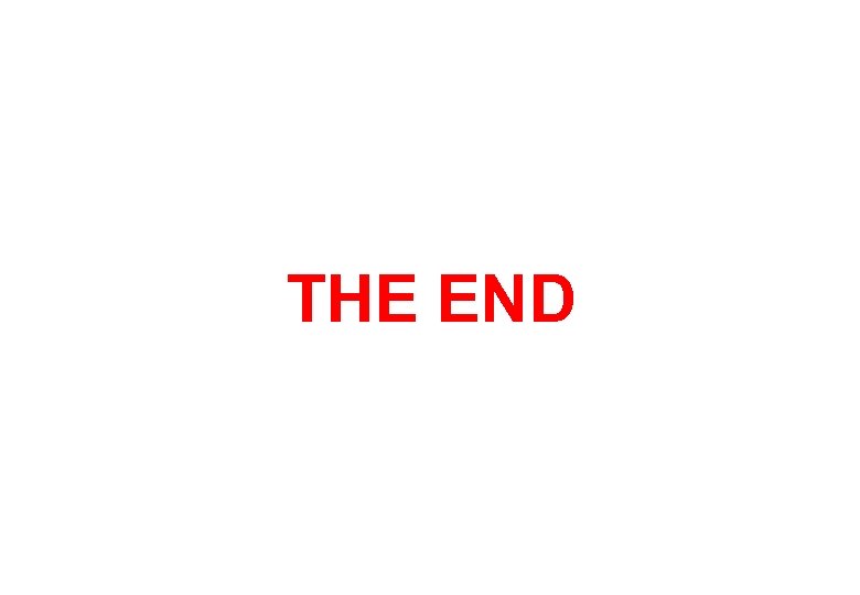 THE END 