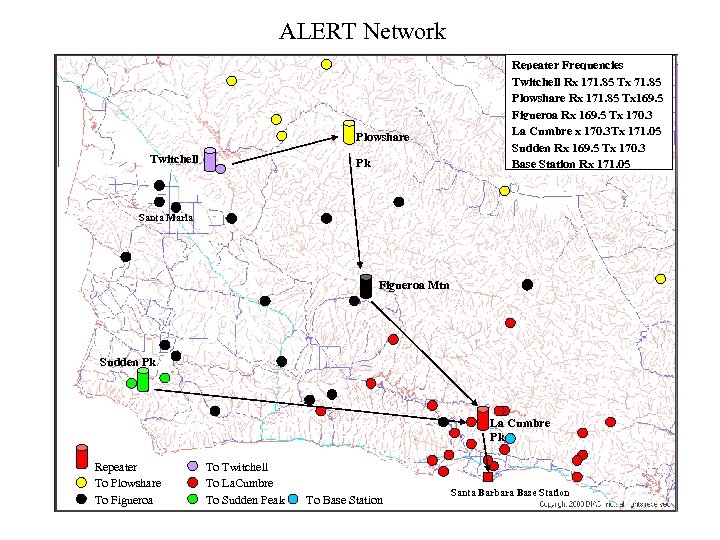 ALERT Network Plowshare Twitchell Pk Repeater Frequencies Twitchell Rx 171. 85 Tx 71. 85