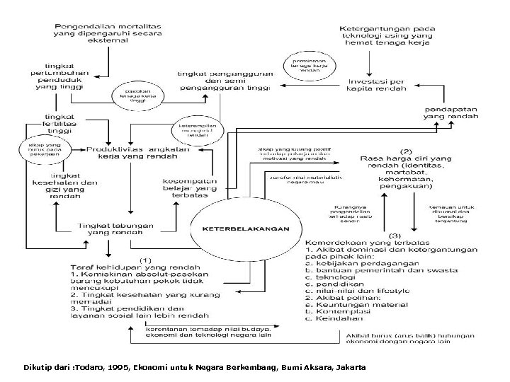 Dikutip dari : Todaro, 1995, Ekonomi untuk Negara Berkembang, Bumi Aksara, Jakarta 