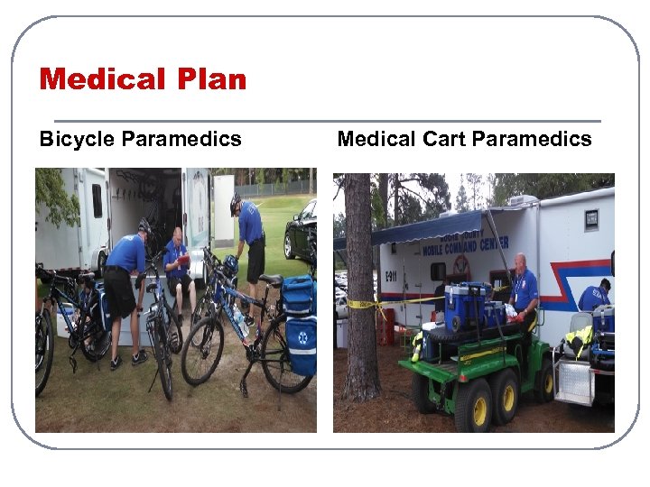 Medical Plan Bicycle Paramedics Medical Cart Paramedics 