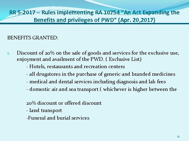 RR 5 -2017 – Rules implementing RA 10754 “An Act Expanding the Benefits and