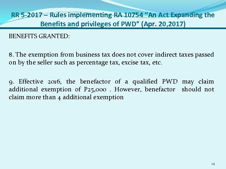 RR 5 -2017 – Rules implementing RA 10754 “An Act Expanding the Benefits and