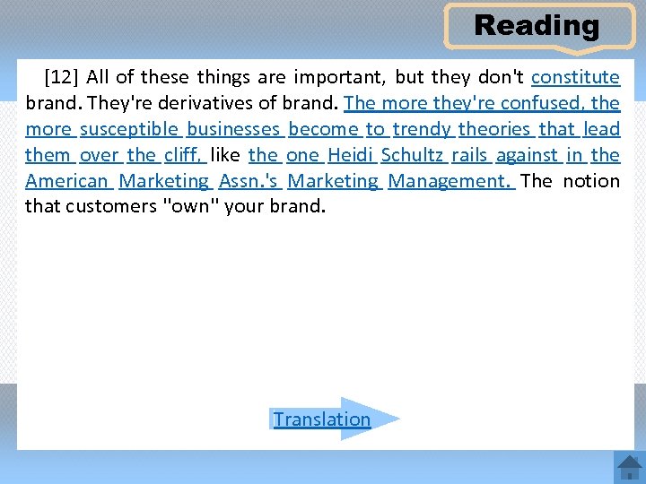 Reading [12] All of these things are important, but they don't constitute brand. They're