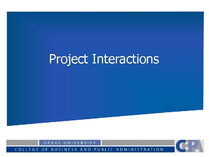 Project Interactions 