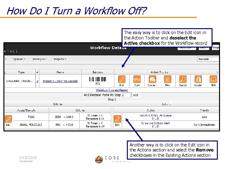 How Do I Turn a Workflow Off? The easy way is to click on