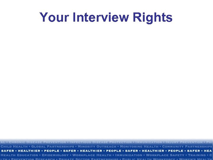 Your Interview Rights 