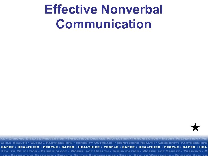 Effective Nonverbal Communication 