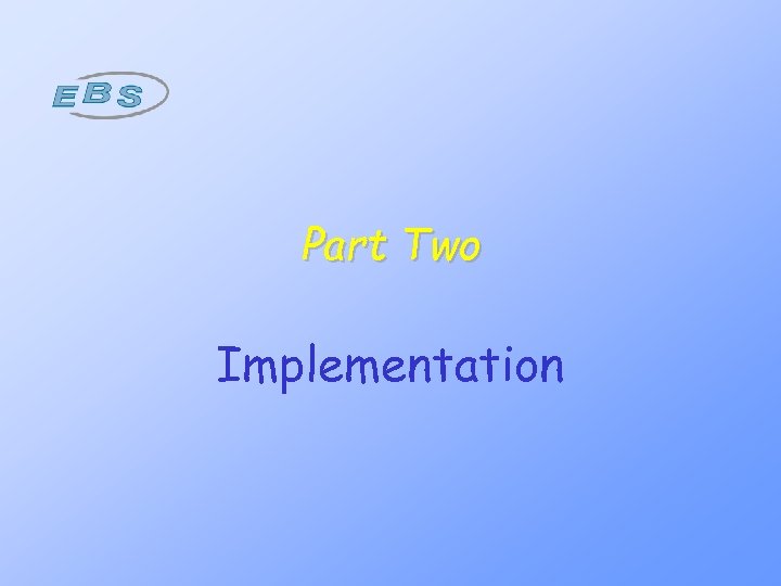 Part Two Implementation 