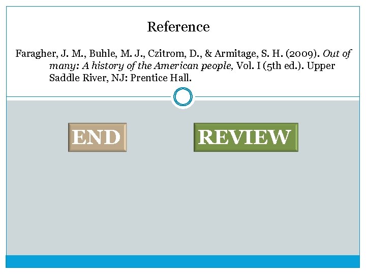 Reference Faragher, J. M. , Buhle, M. J. , Czitrom, D. , & Armitage,