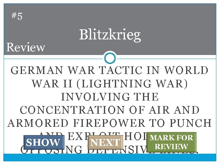 #5 Review Blitzkrieg GERMAN WAR TACTIC IN WORLD WAR II (LIGHTNING WAR) INVOLVING THE