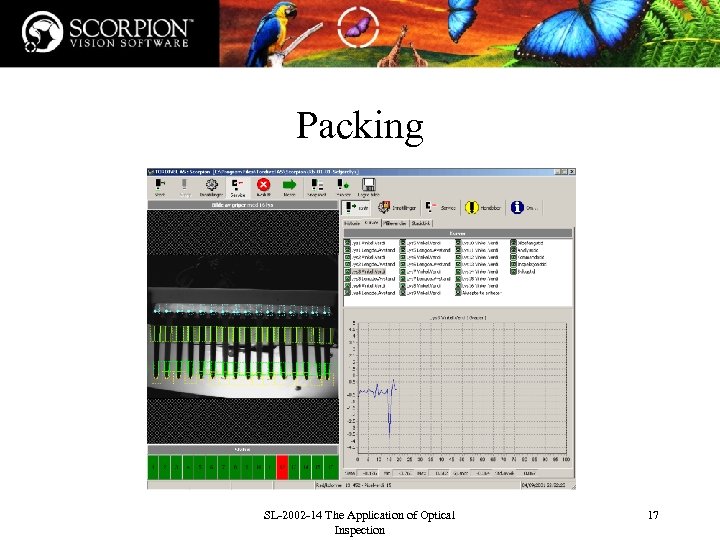 Packing SL-2002 -14 The Application of Optical Inspection 17 